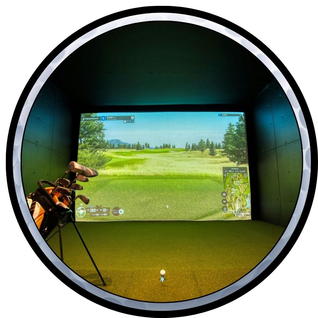 Golf simulator bay